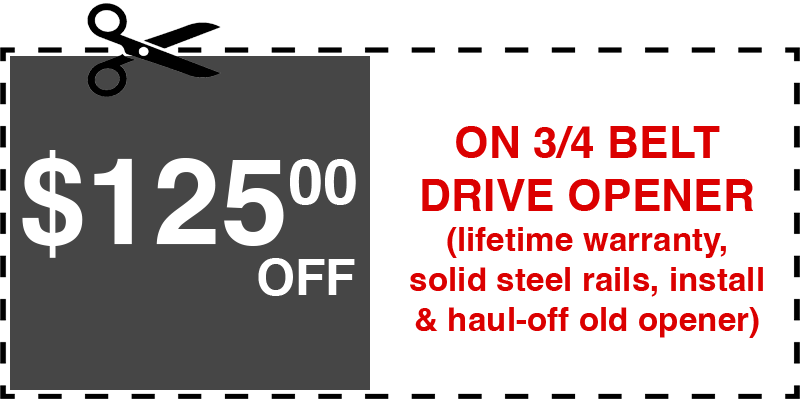 125 off garage door opener