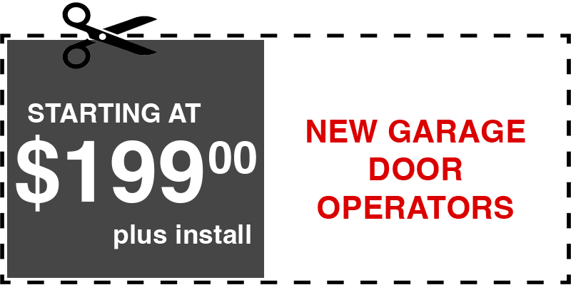 199 new garage door operators